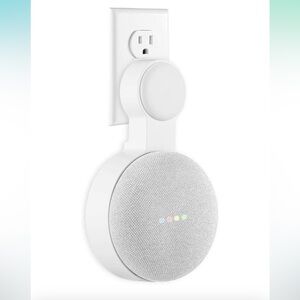 Google Home Mini Wall Mount Holder, Space-Saving Design AC Outlet Mount